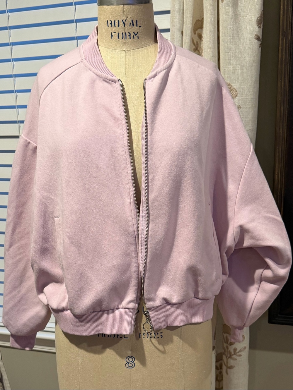 Zara Pastel lavender Bomber Jacket - Women's Zip-Up